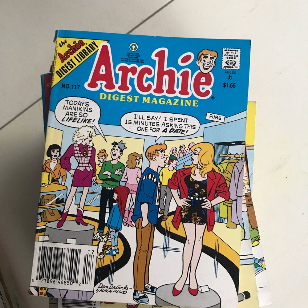 Archie Digest Magazine Comic Book #117 - Blue Cover